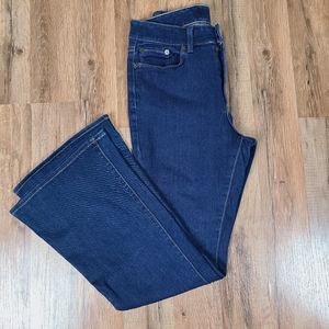 L.L. Bean Women's Flare Jeans - Dark Blue